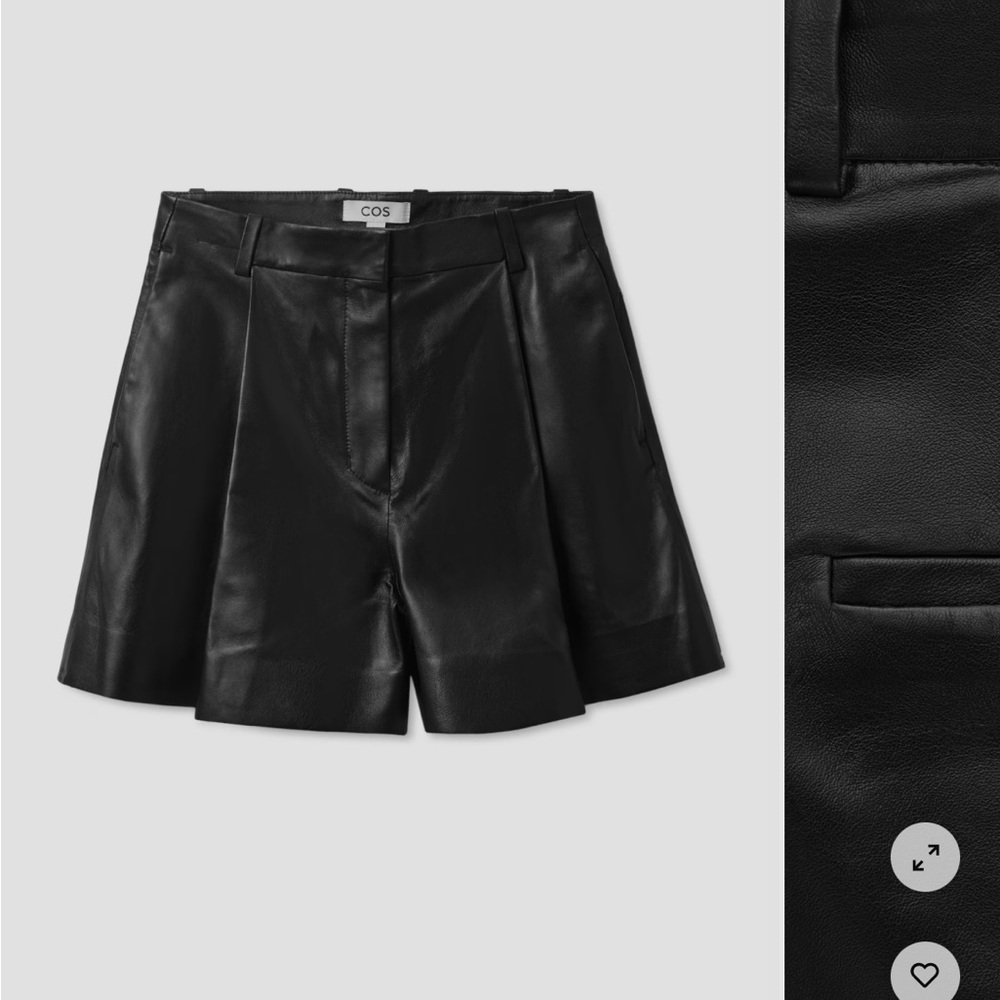 COS Leather Shorts, size 8